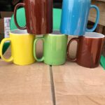 Colorful ceramic mug