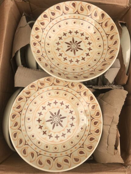 Printed ceramic plate