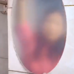 Big size oval mirror