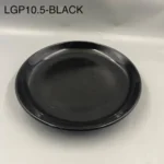 Black ceramic plate
