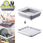Collapsible plate rack