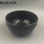 6inches black ceramic bowl